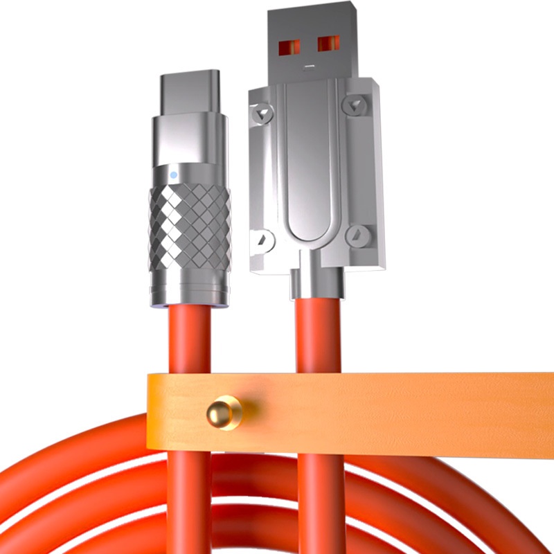 Digitex Compatible 6A Phone Data Type-C 3-in-1 Android Huawei Fast Charging Cable Silicone_voghion.com