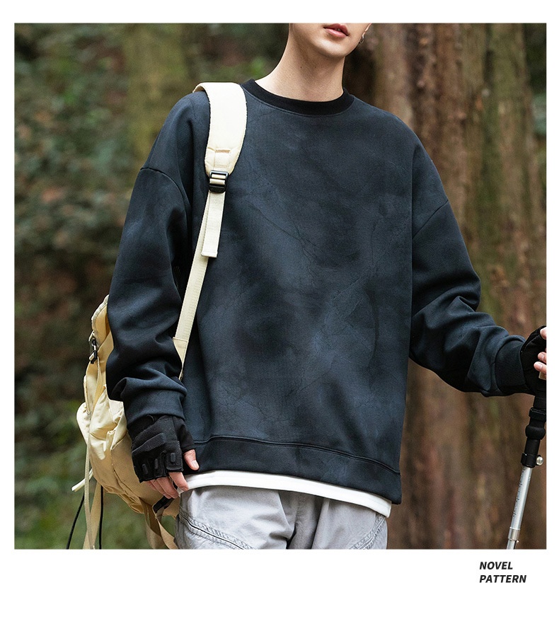 Surge Surge Surge Hanpai Clothing Autumn Winter New Tie-Dye Two-Piece Sweatshirt Trendy Outdoor Mountain Style Sports Long Sleeve_desvips.com