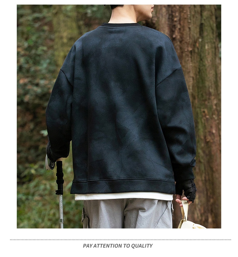 Surge Surge Surge Hanpai Clothing Autumn Winter New Tie-Dye Two-Piece Sweatshirt Trendy Outdoor Mountain Style Sports Long Sleeve_desvips.com