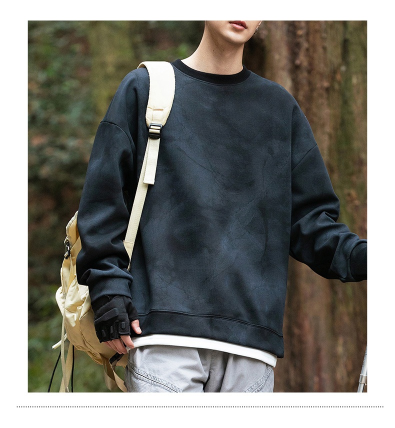 Surge Surge Surge Hanpai Clothing Autumn Winter New Tie-Dye Two-Piece Sweatshirt Trendy Outdoor Mountain Style Sports Long Sleeve_desvips.com