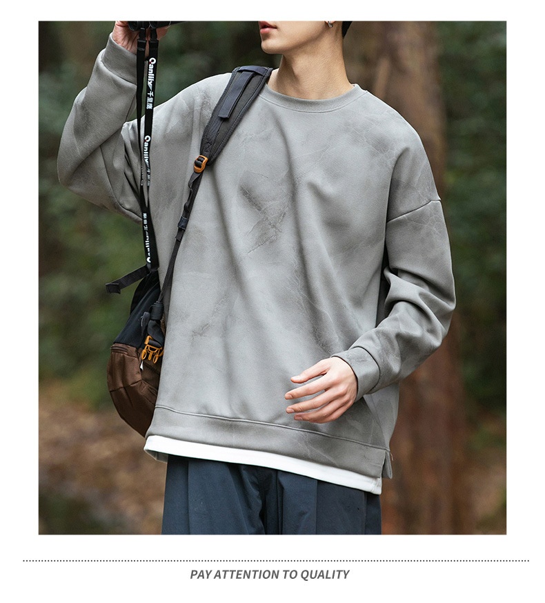 Surge Surge Surge Hanpai Clothing Autumn Winter New Tie-Dye Two-Piece Sweatshirt Trendy Outdoor Mountain Style Sports Long Sleeve_desvips.com