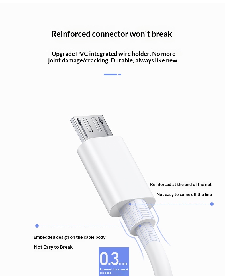 Digitex Compatible Vivo Charging Android Data Flash Fast Charge Huawei Xiaomi Type-C Braided Mobile Phone Cable_voghion.com