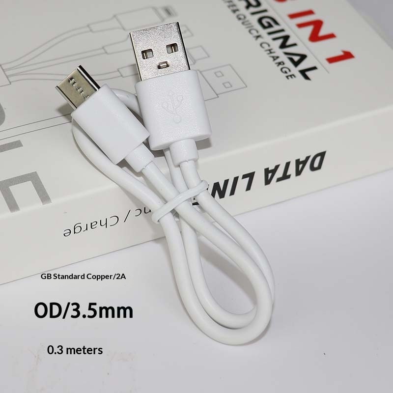 Cavo di ricarica per auricolari Bluetooth Digitex Type-C Data V8 adatto per telefoni cellulari Huawei USB Fast 2A con ventola piccola_voghion.com