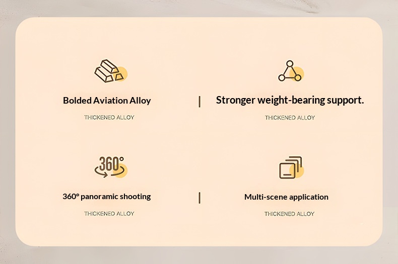 Justerbart smartphone stativ med led lys til live streaming_voghion.com