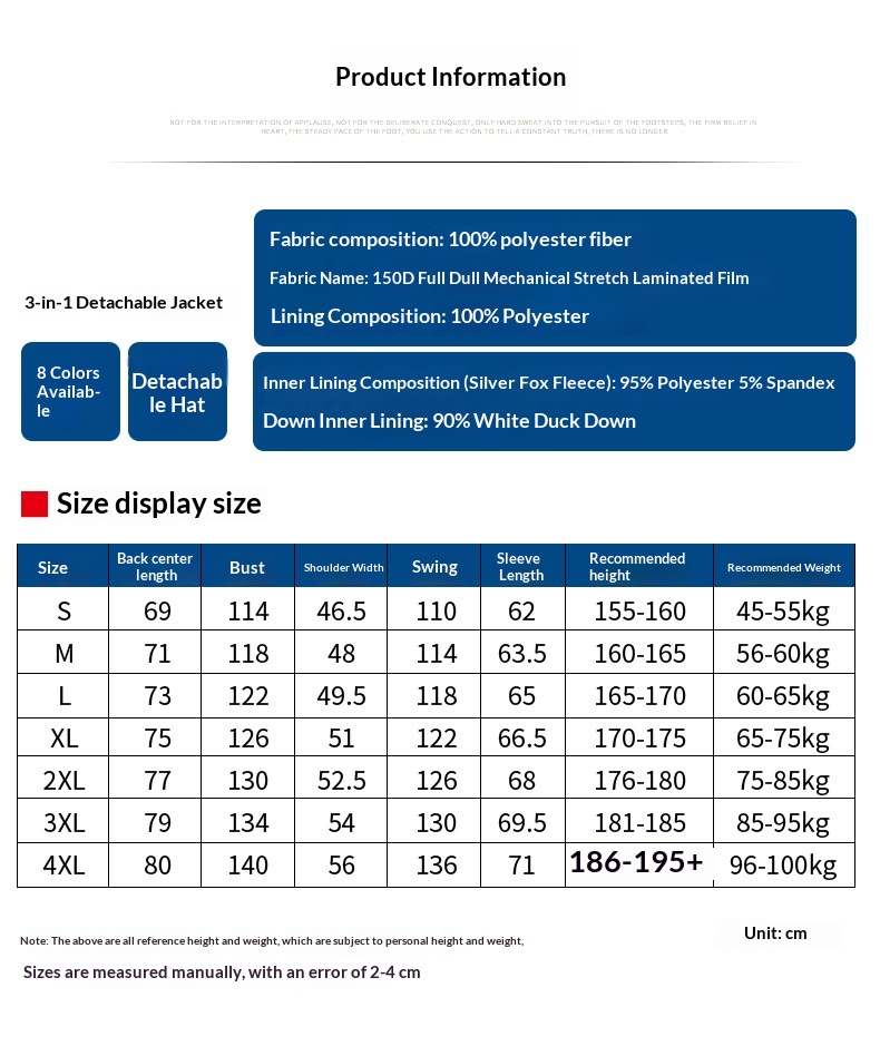 New High-Cost-Performance Solid Color Block Three-in-One Genuine Jacket With Optional Silver Fox Down Inner Liner And_voghion.com