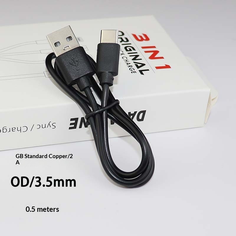 Cavo di ricarica per auricolari Bluetooth Digitex Type-C Data V8 adatto per telefoni cellulari Huawei USB Fast 2A con ventola piccola_voghion.com