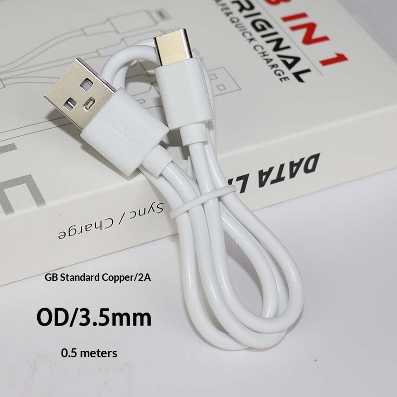 Cavo di ricarica per auricolari Bluetooth Digitex Type-C Data V8 adatto per telefoni cellulari Huawei USB Fast 2A con ventola piccola_voghion.com