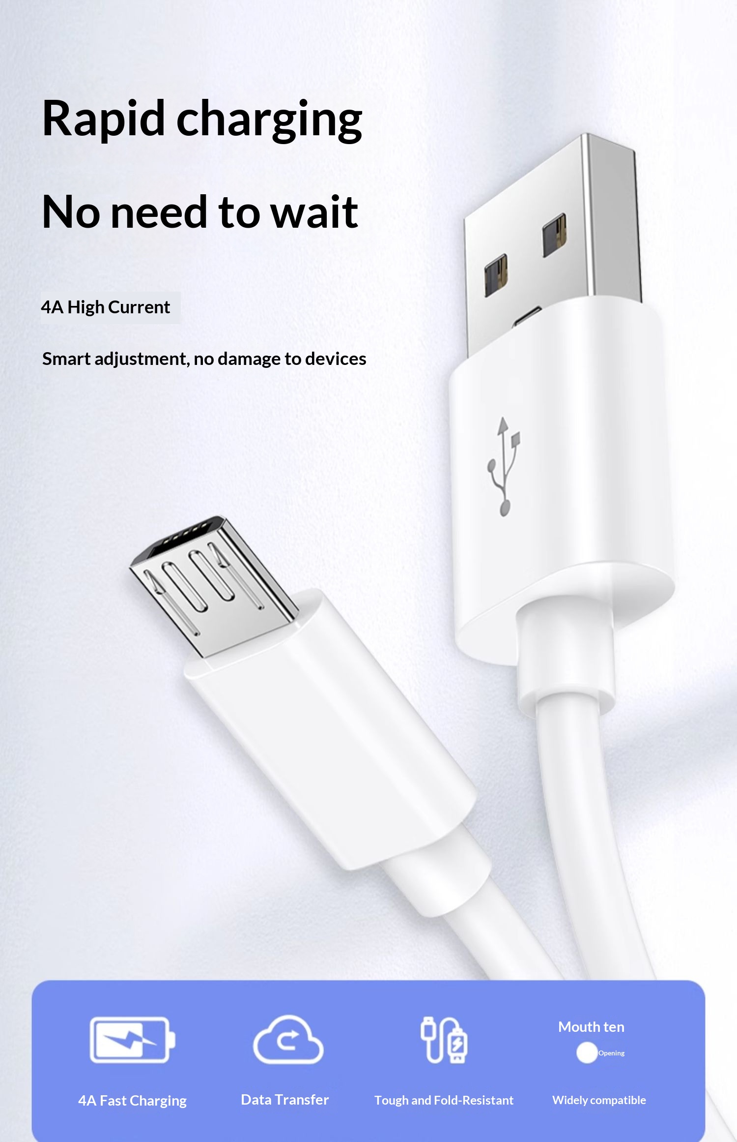 Digitex Compatible Vivo Charging Android Data Flash Fast Charge Huawei Xiaomi Type-C Braided Mobile Phone Cable_voghion.com