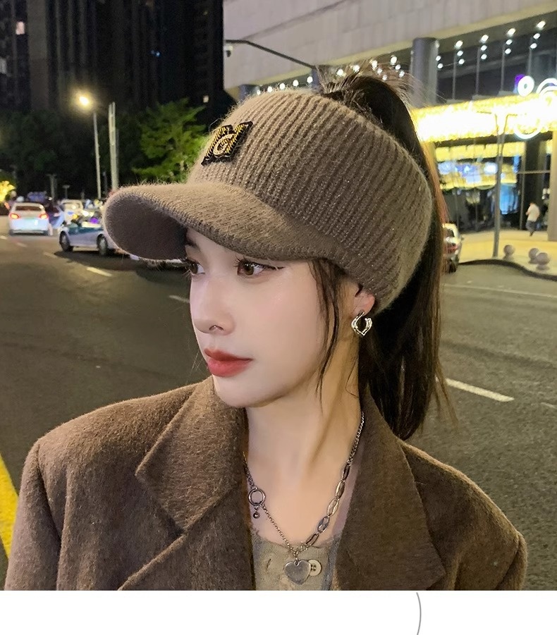 Surge Autumn Warm Ear Protection Knitted Duckbill Hat For Women, Stylish And Fashionable Korean Version, Versatile Winter_desvips.com