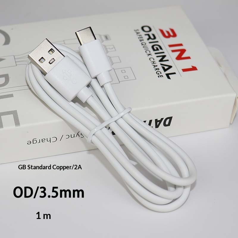 Cavo di ricarica per auricolari Bluetooth Digitex Type-C Data V8 adatto per telefoni cellulari Huawei USB Fast 2A con ventola piccola_voghion.com