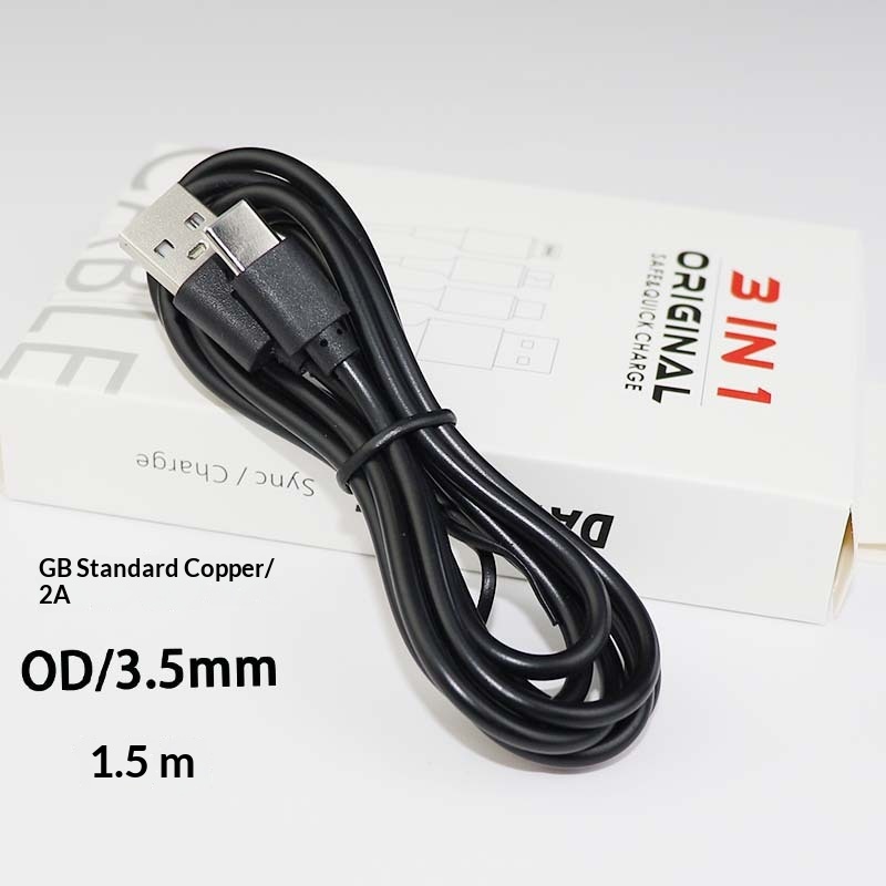 Cavo di ricarica per auricolari Bluetooth Digitex Type-C Data V8 adatto per telefoni cellulari Huawei USB Fast 2A con ventola piccola_voghion.com