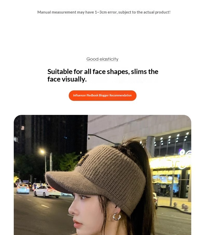 Surge Autumn Warm Ear Protection Knitted Duckbill Hat For Women, Stylish And Fashionable Korean Version, Versatile Winter_desvips.com