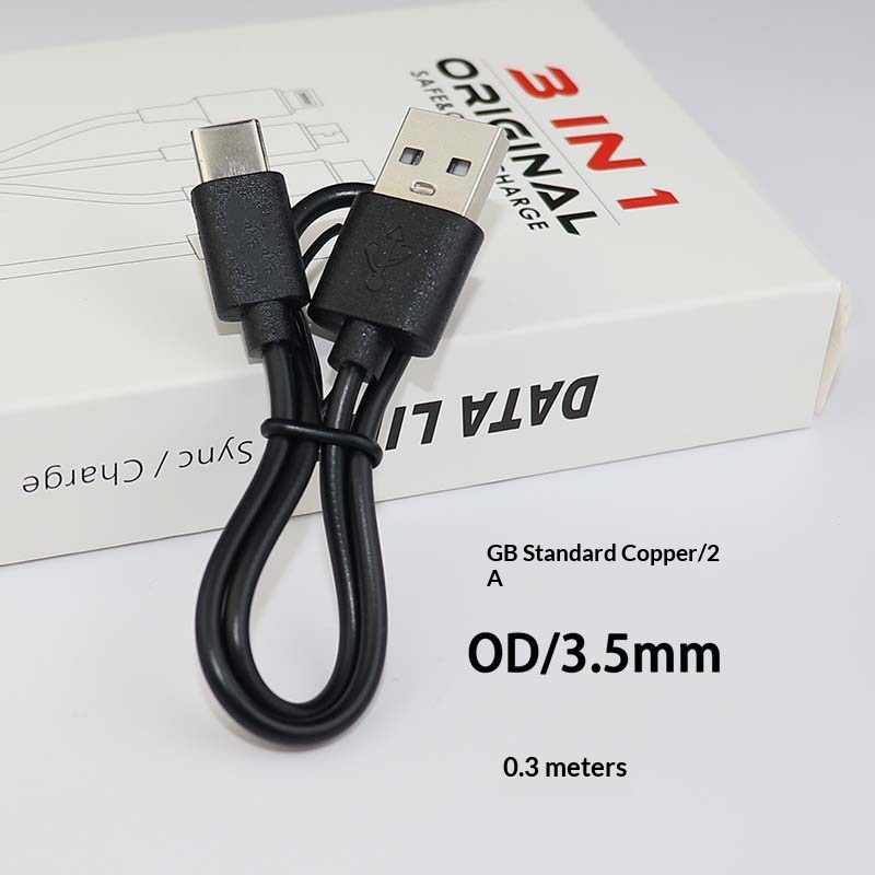 Cavo di ricarica per auricolari Bluetooth Digitex Type-C Data V8 adatto per telefoni cellulari Huawei USB Fast 2A con ventola piccola_voghion.com