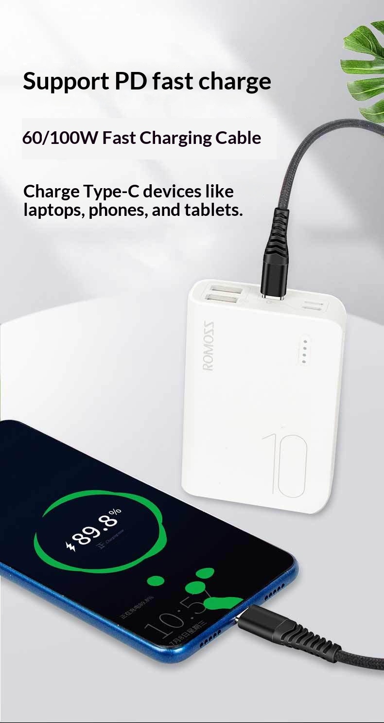 Cabo de carregamento rápido Digitex Type-C para celular, compatível com Android e Huawei._voghion.com