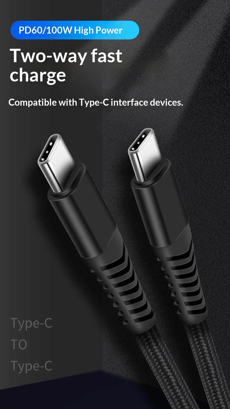 Cabo de carregamento rápido Digitex Type-C para celular, compatível com Android e Huawei._voghion.com