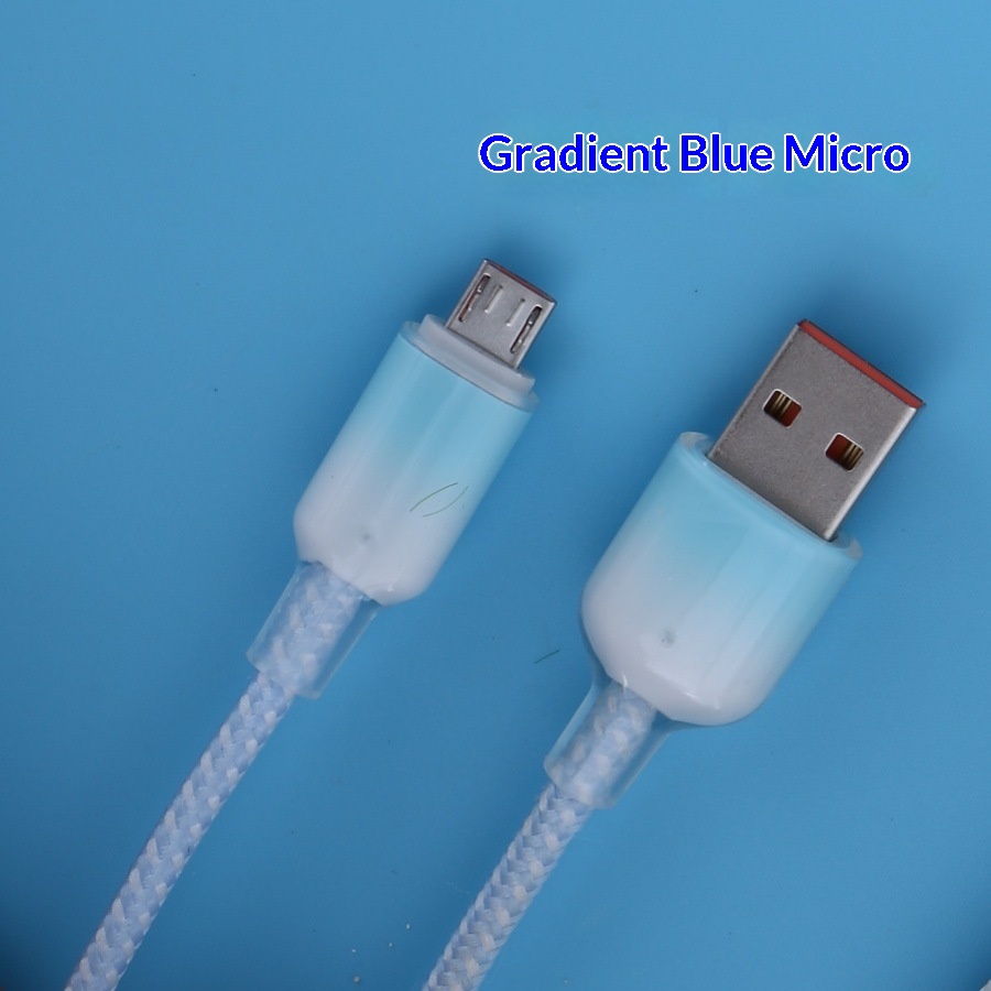 Cavo dati di ricarica super veloce Digitex 6a con gradiente di cristallo di ghiaccio trasparente adatto per Huawei Android Type-C per telefoni cellulari_voghion.com