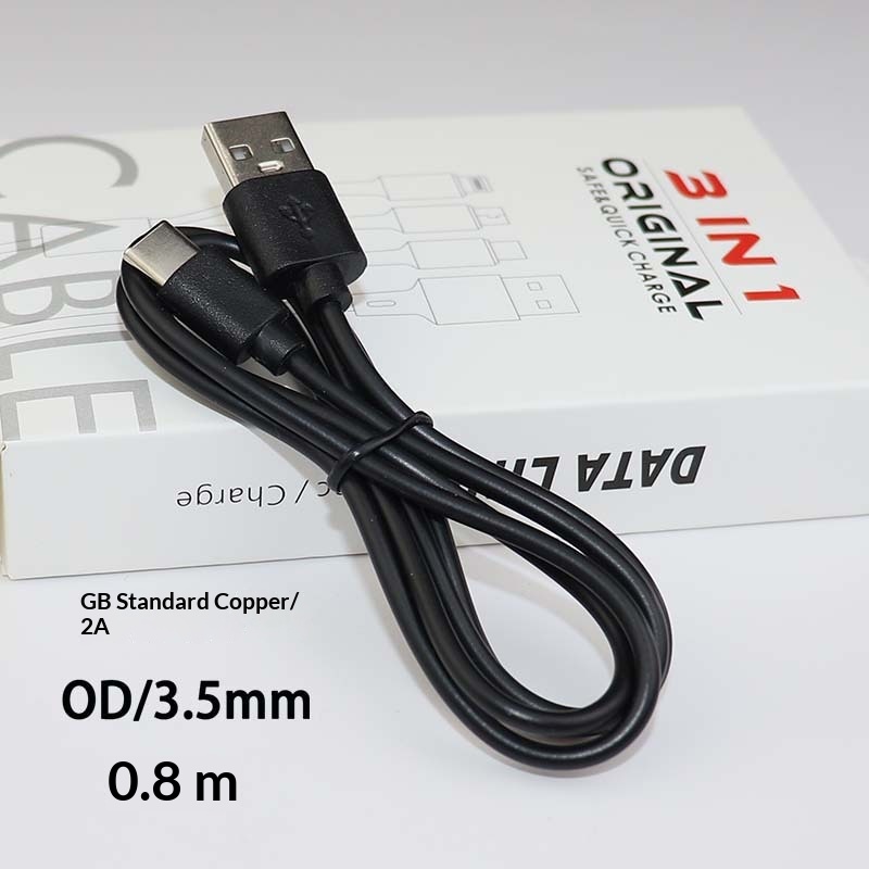 Cavo di ricarica per auricolari Bluetooth Digitex Type-C Data V8 adatto per telefoni cellulari Huawei USB Fast 2A con ventola piccola_voghion.com