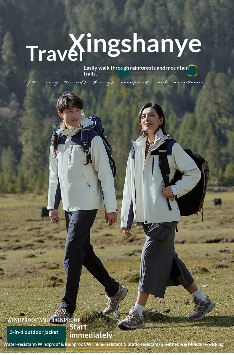 New High-Cost-Performance Solid Color Block Three-in-One Genuine Jacket With Optional Silver Fox Down Inner Liner And_voghion.com