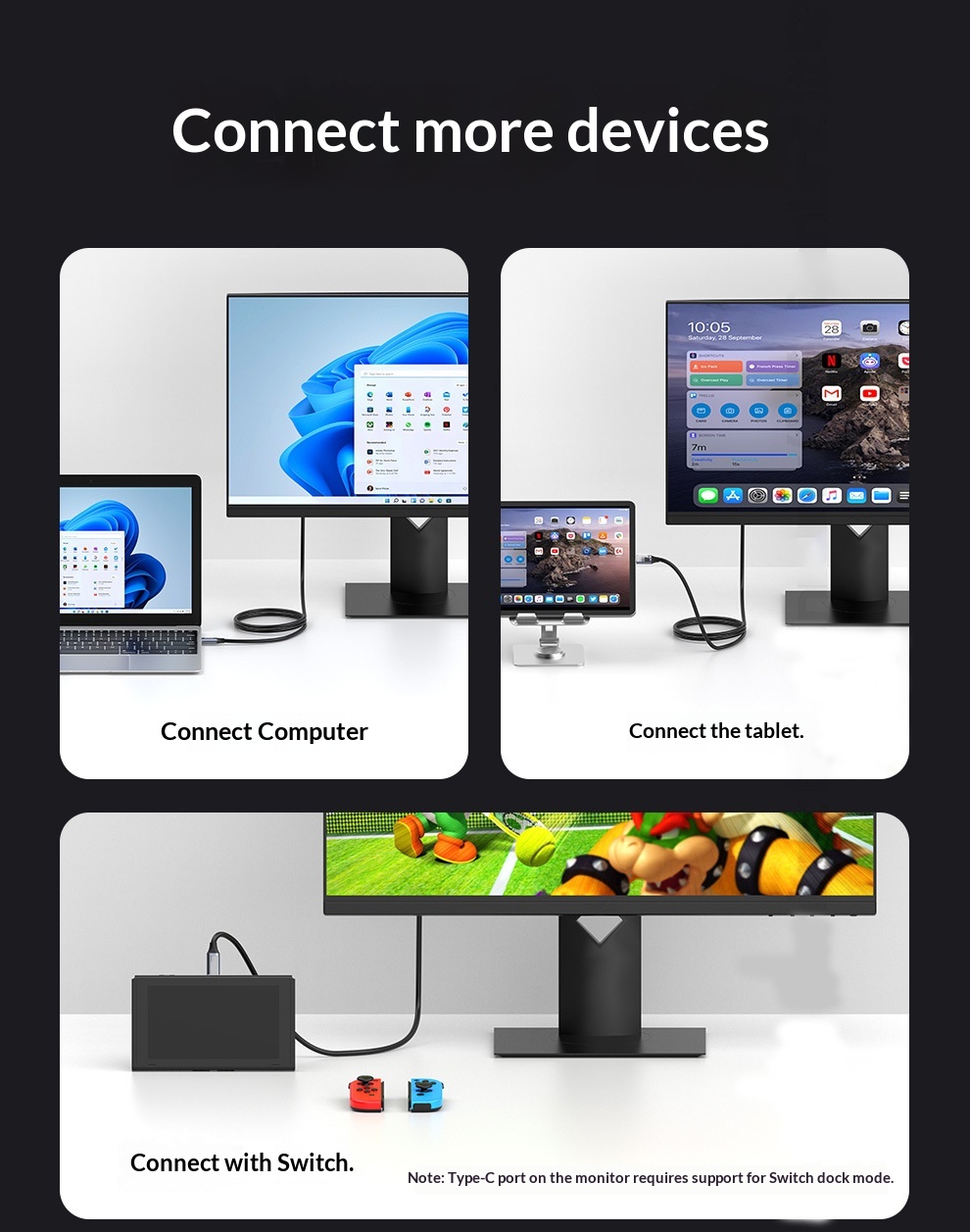 Digitex Dual-Head Type-C Full-Function Data USB 3.2 Gen 2*2 Externe Harde Schijf Kabel PD 240W One-Line Screen Casting_voghion.com