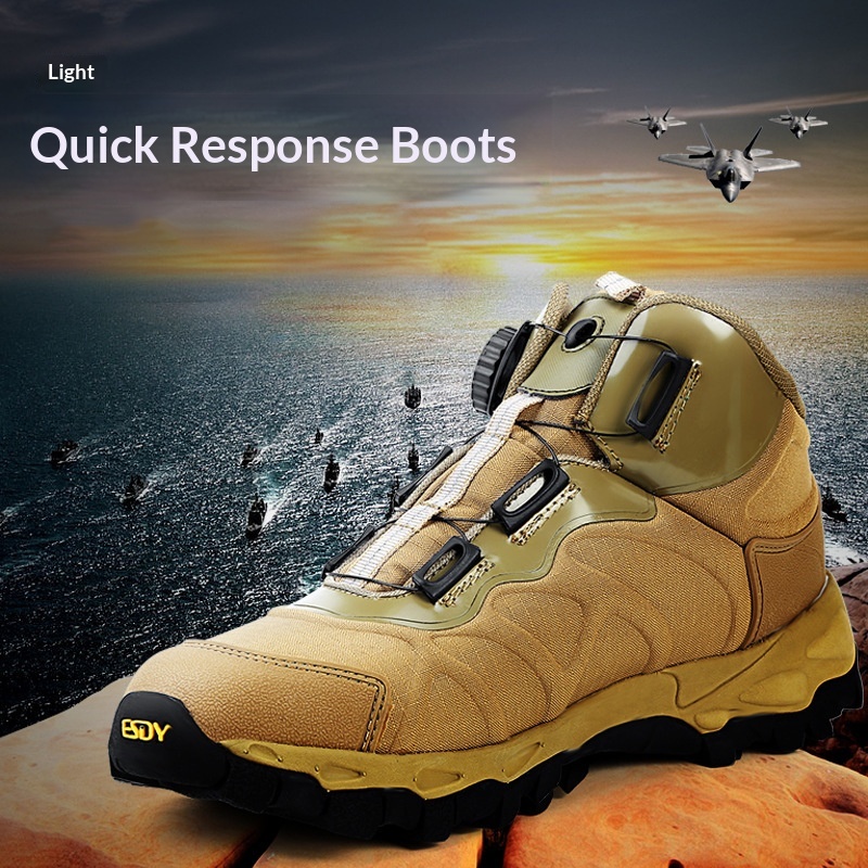 Surge Surge Surge Surge ESDY Outdoor Lightweight Quick Response Hiking Shoes Knob Automatic Buckle Lace-up Tactical Boots_voghion.com
