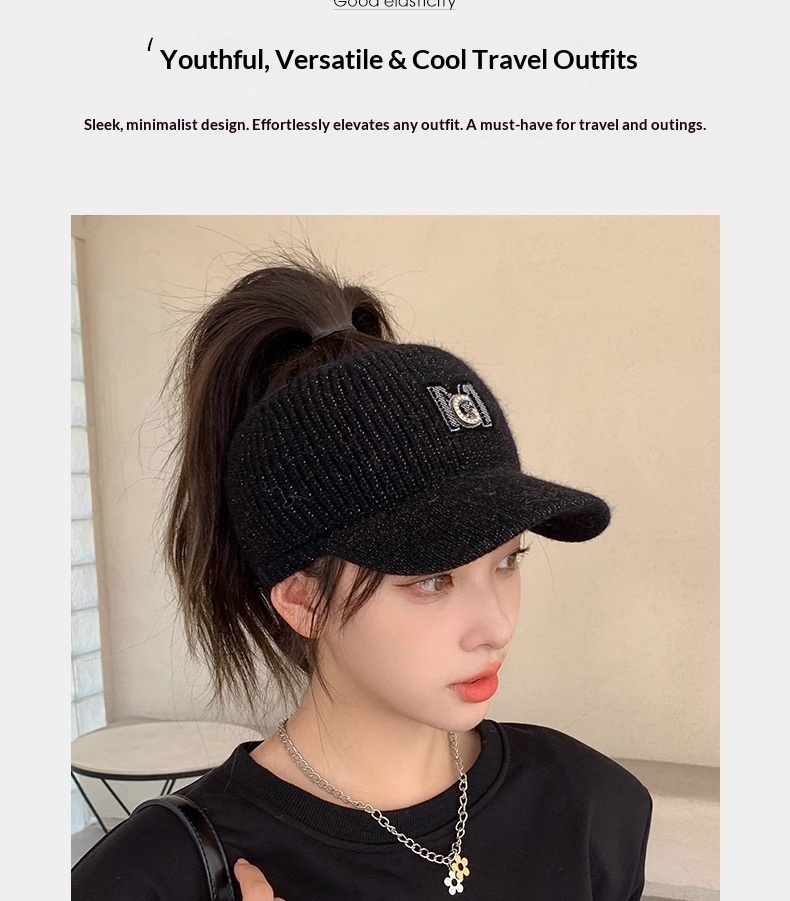 Surge Autumn Warm Ear Protection Knitted Duckbill Hat For Women, Stylish And Fashionable Korean Version, Versatile Winter_desvips.com