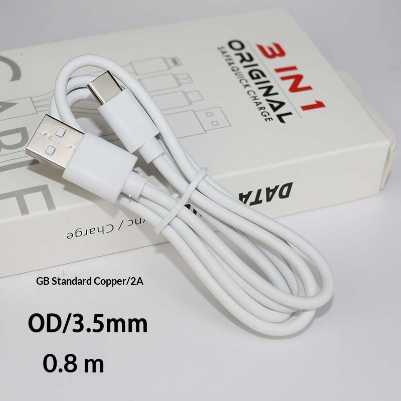 Cavo di ricarica per auricolari Bluetooth Digitex Type-C Data V8 adatto per telefoni cellulari Huawei USB Fast 2A con ventola piccola_voghion.com