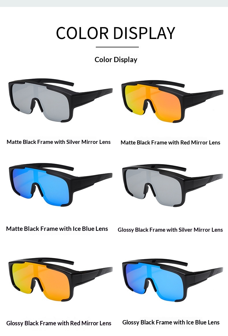 TR90 Ultra-light Cycling Polarized Sunglasses Can Be Over Myopia Glasses Climbing Set Windproof Hiking Mountaineering_desvips.com