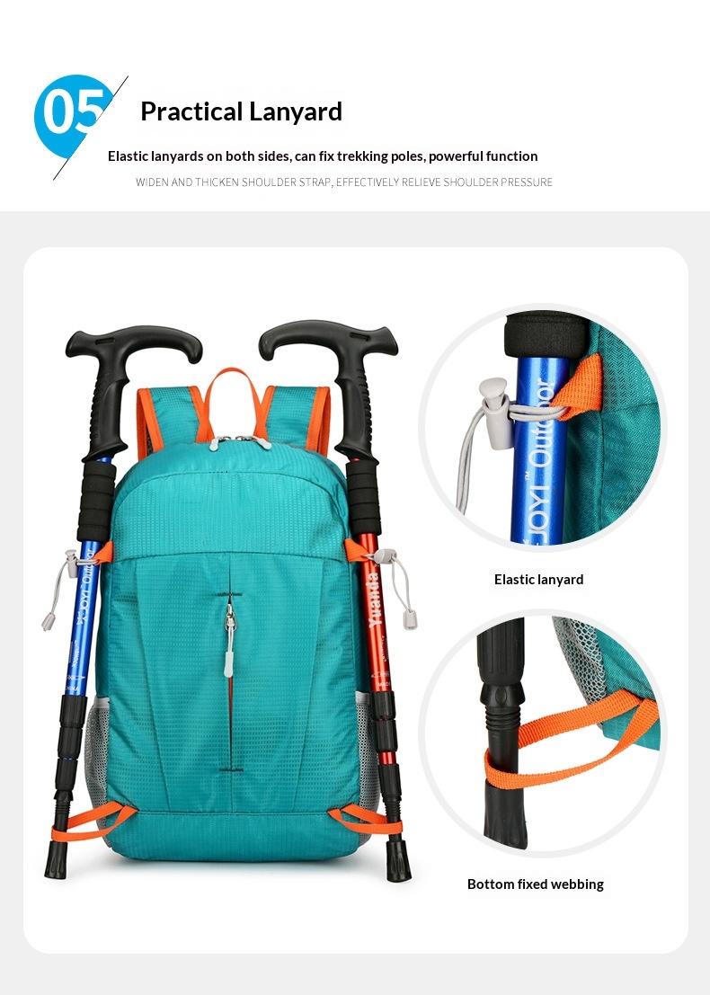 Surge Sports Outdoor Lightweight Travel Portable Folding Mountaineering Bag Hiking Cycling Waterproof Backpack_desvips.com