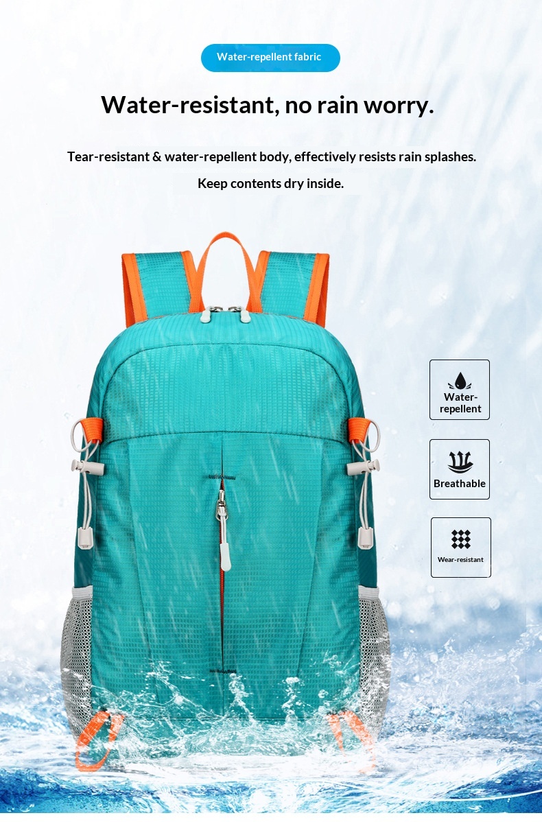 Surge Sports Outdoor Lightweight Travel Portable Folding Mountaineering Bag Hiking Cycling Waterproof Backpack_desvips.com