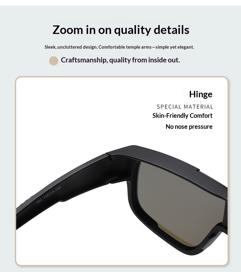 TR90 Ultra-light Cycling Polarized Sunglasses Can Be Over Myopia Glasses Climbing Set Windproof Hiking Mountaineering_desvips.com