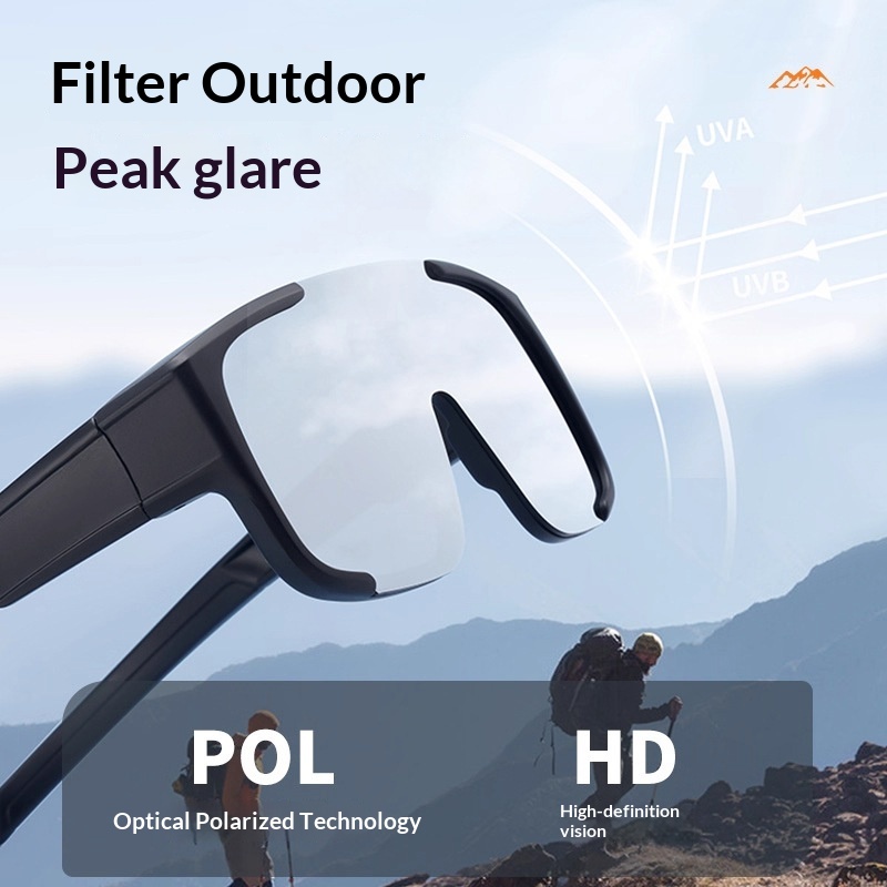 TR90 Ultra-light Cycling Polarized Sunglasses Can Be Over Myopia Glasses Climbing Set Windproof Hiking Mountaineering_desvips.com