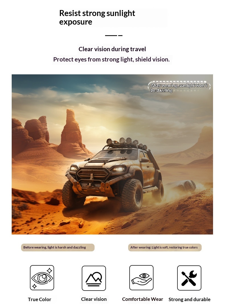 TR90 Ultra-light Cycling Polarized Sunglasses Can Be Over Myopia Glasses Climbing Set Windproof Hiking Mountaineering_desvips.com