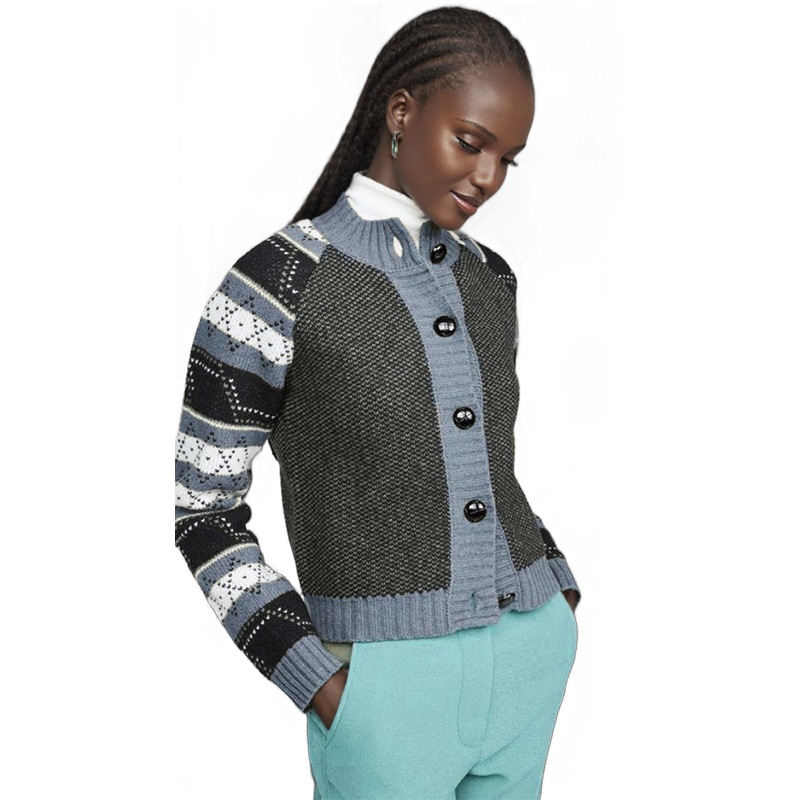 Cross-Border European And American Style Shorts Cardigan Single-Breasted Knitted Sweater Jacket Fashion Casual Top_desvips.com