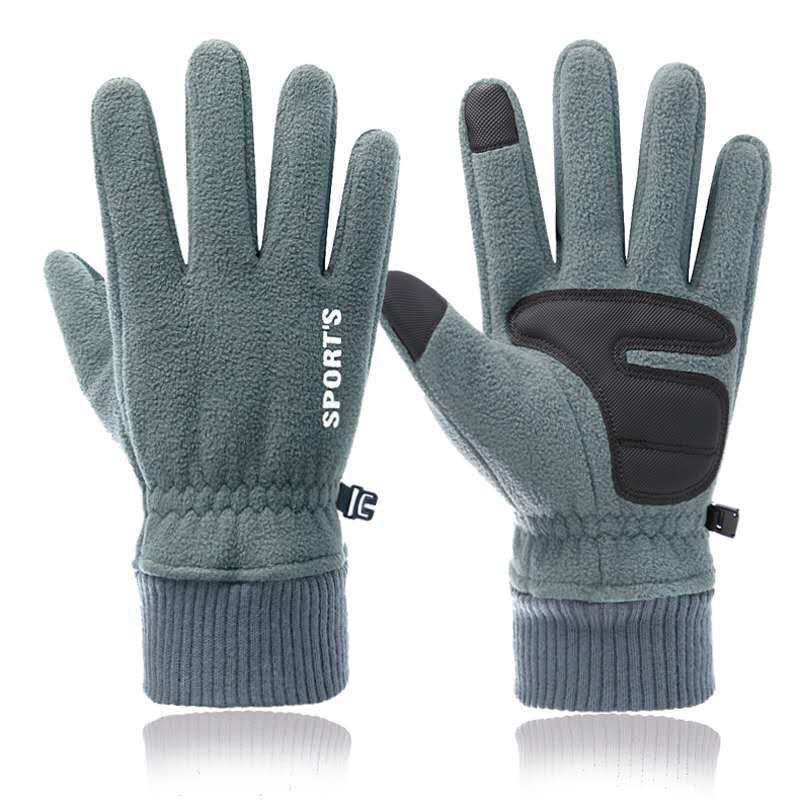 Surge Surge Surge Warm M's Polar Fleece Winter Fleece-Lined Thicked Windproof Cold-Proof Outdoor Riding Sports Touch Scre Gloves_desvips.com