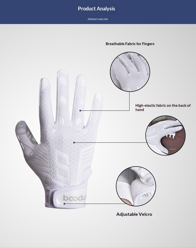 Cross-Border Baseball Sports Field Batting Silicone Anti-Slip Softball Adult Training Competition Rugby Gloves_desvips.com