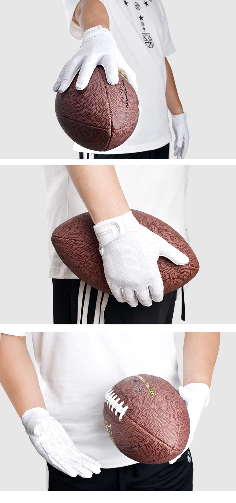 Cross-Border Baseball Sports Field Batting Silicone Anti-Slip Softball Adult Training Competition Rugby Gloves_desvips.com