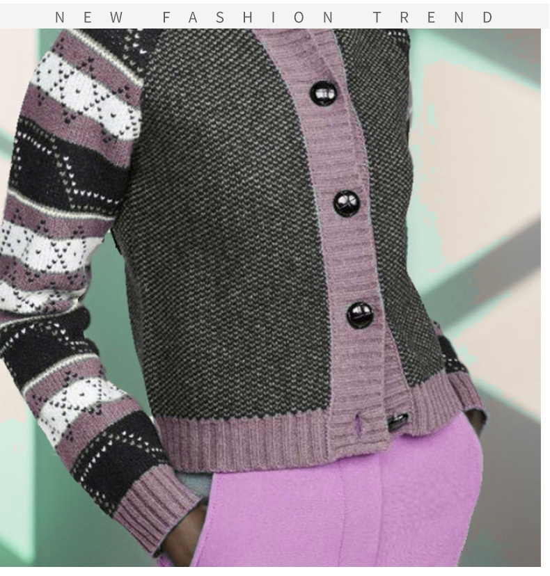 Cross-Border European And American Style Shorts Cardigan Single-Breasted Knitted Sweater Jacket Fashion Casual Top_desvips.com
