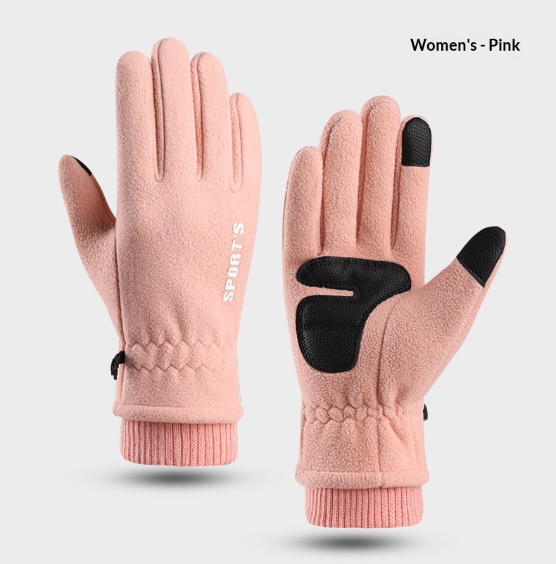 Surge Surge Surge Warm M's Polar Fleece Winter Fleece-Lined Thicked Windproof Cold-Proof Outdoor Riding Sports Touch Scre Gloves_desvips.com
