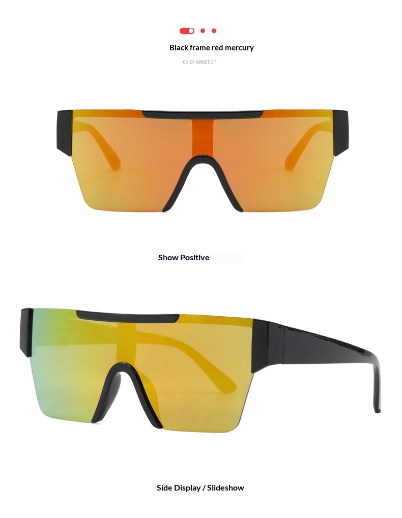 Surge Trendy Futuristic Women, Windproof Cycling Goggles, Mountaineering UV Protection Sunglasses For Men, Large Face Glasses_desvips.com