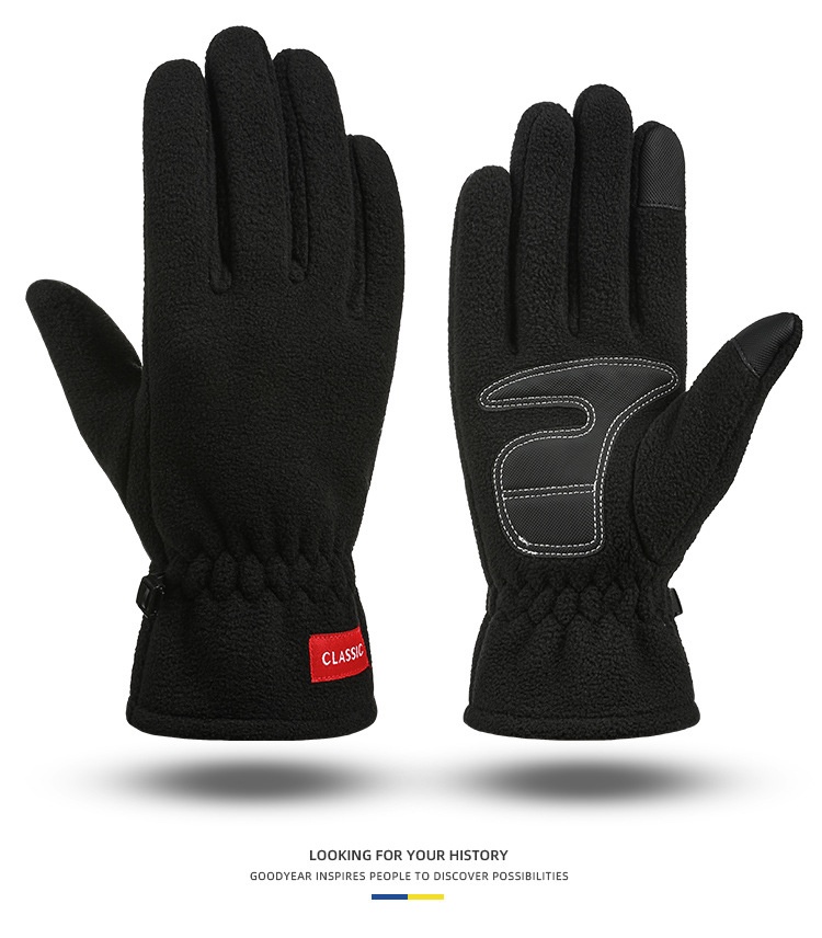 Surge Surge Surge Winter Gloves Fleece Lined Thickened Non-Slip Touchscreen Sports Driving Outdoor Cycling Men's Windproof Warm_desvips.com