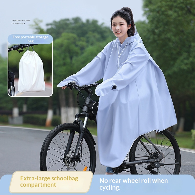 Surge Raincoat Men, Long Full Body Rain Poncho Bicycle, Suitable Heavy Rain, Ideal For Middle School Students Riding Mountain_voghion.com