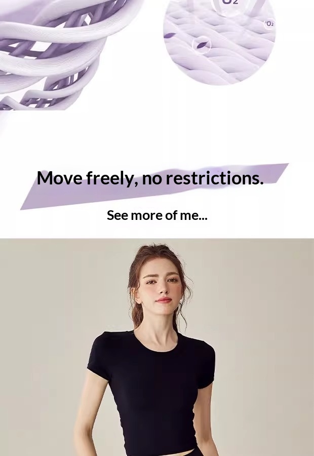 Cro-Border Beauty Back Pilate Yoga Shirt Short Sleeve Fitne T-Shirt Outer Wear New Backle Women' One-Piece_desvips.com