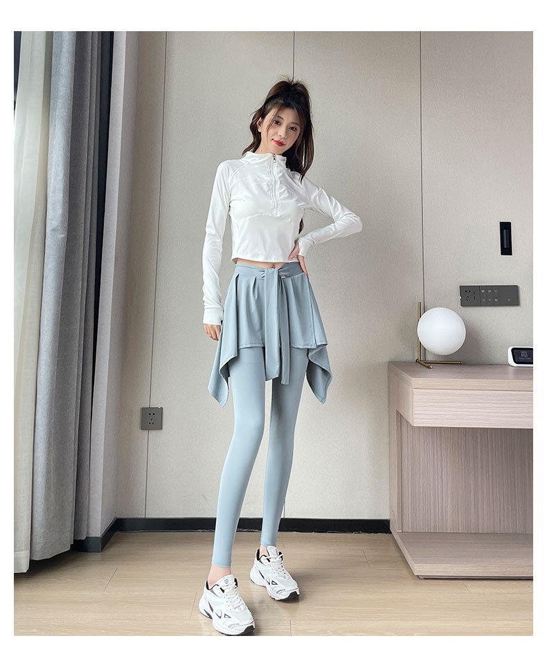 Surge Sports Suit Women 2024 New High-end Yoga Wear Fitness Climbing Badminton Skirt Pants Morning Running Clothes_desvips.com