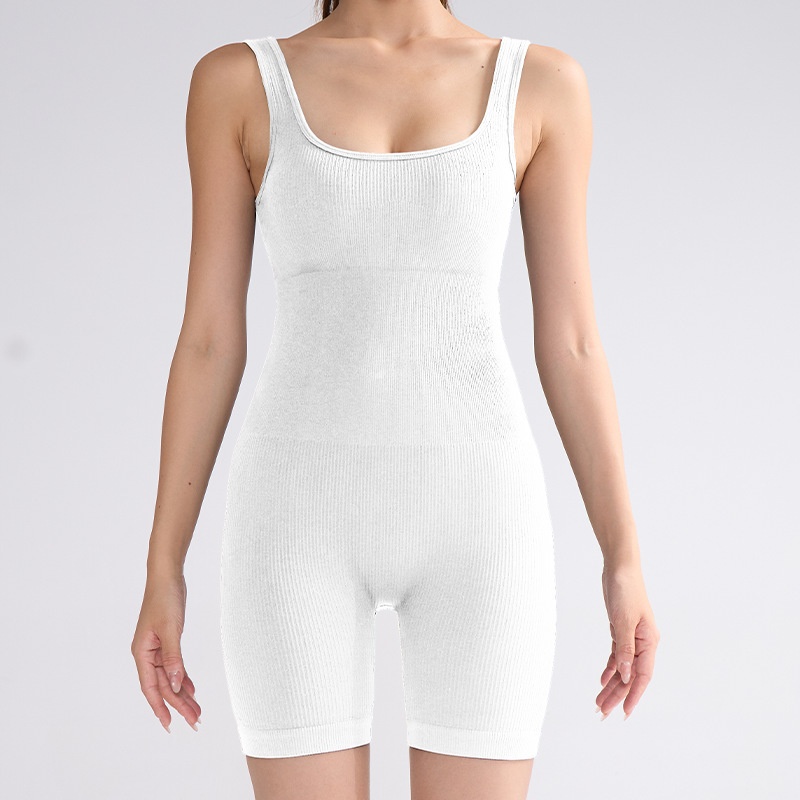 Surge Seamless Backless Yoga Tight Shapewear Sports Fitness Suit For Women Summer Hip-Lifting One-Piece Shorts_desvips.com