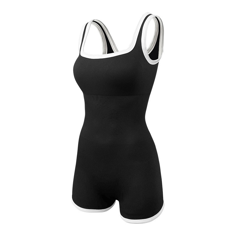 Surge High-End One-Piece For Women, Fitness Backless Leotard, Dance Sports Tight With Chest Pads, Aerial Yoga Suit_desvips.com