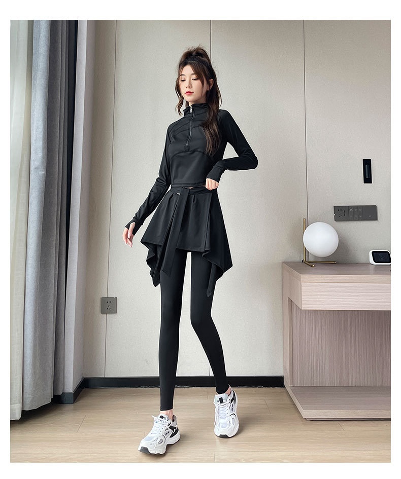 Surge Sports Suit Women 2024 New High-end Yoga Wear Fitness Climbing Badminton Skirt Pants Morning Running Clothes_desvips.com