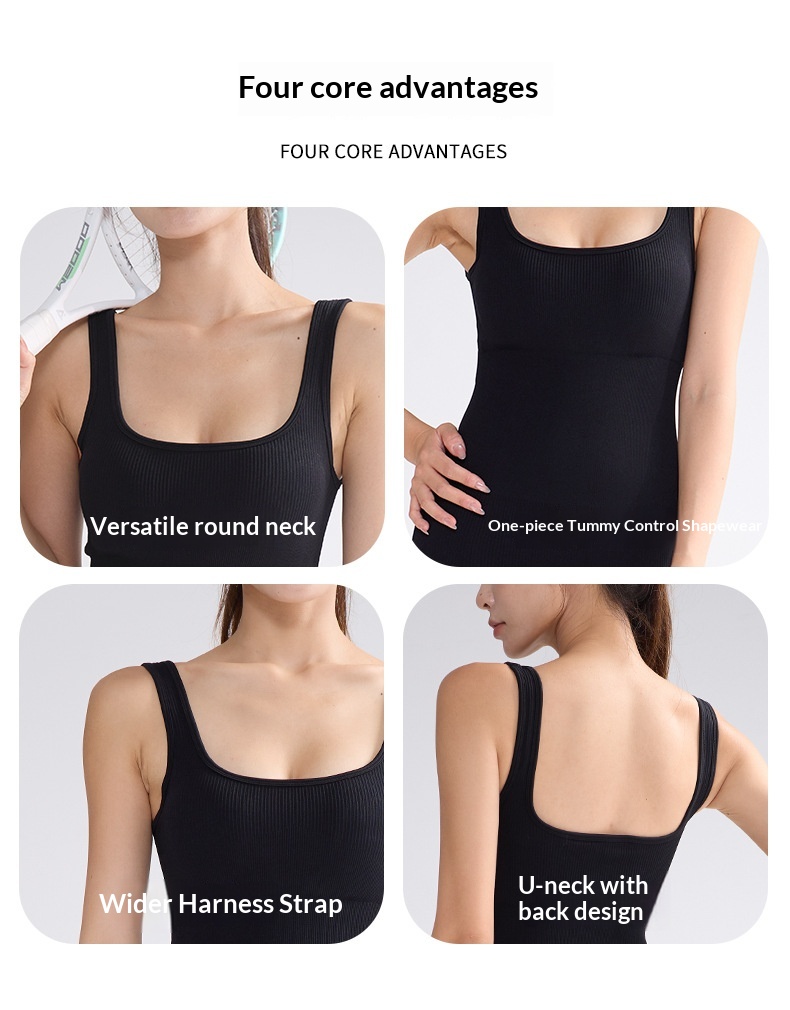 Surge Seamless Backless Yoga Tight Shapewear Sports Fitness Suit For Women Summer Hip-Lifting One-Piece Shorts_desvips.com
