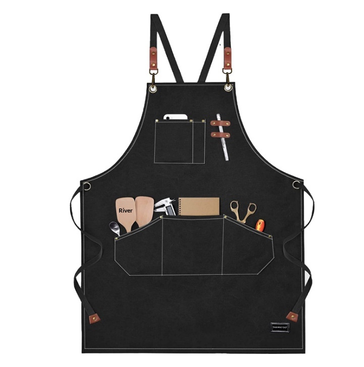 Lillian Factory Direct Cross-Border Thick Canvas Restaurant European And American Style Outdoor Carpenter Electrician Workwear_voghion.com