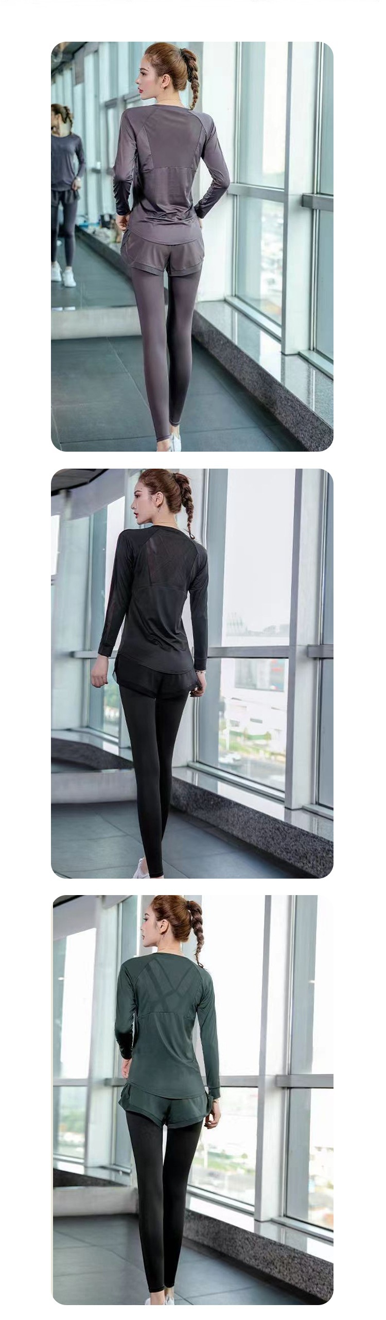 Surge New Professional Sleeve Long Pants Autumn Yoga Sports Loose Slimming Running Quick Dry Fitness Women Suit_desvips.com