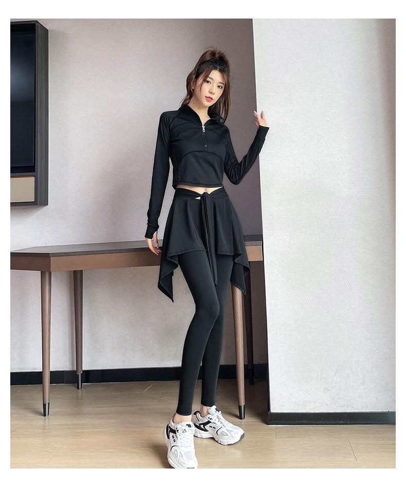 Surge Sports Suit Women 2024 New High-end Yoga Wear Fitness Climbing Badminton Skirt Pants Morning Running Clothes_desvips.com